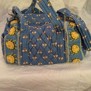 Vera Bradley Bees Barrel Shaped Bag